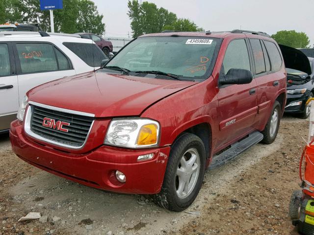 1GKDT13SX42268404 - 2004 GMC ENVOY RED photo 2