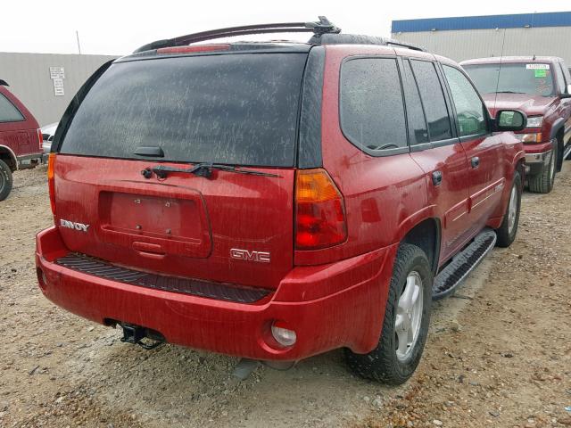 1GKDT13SX42268404 - 2004 GMC ENVOY RED photo 4