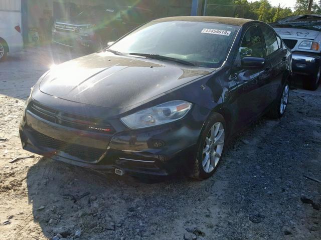 1C3CDFBA0DD143365 - 2013 DODGE DART SXT BLACK photo 2