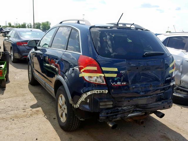 3GSDL43N48S506107 - 2008 SATURN VUE XE BLUE photo 3