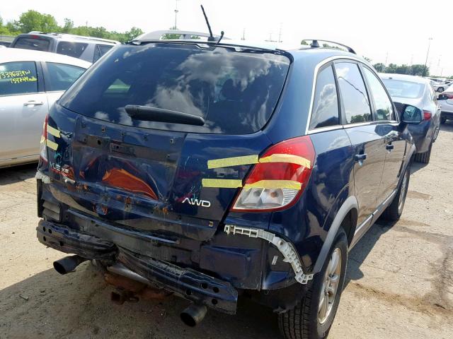 3GSDL43N48S506107 - 2008 SATURN VUE XE BLUE photo 4