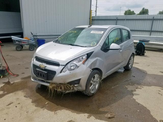 KL8CA6S94DC519476 - 2013 CHEVROLET SPARK LS SILVER photo 2