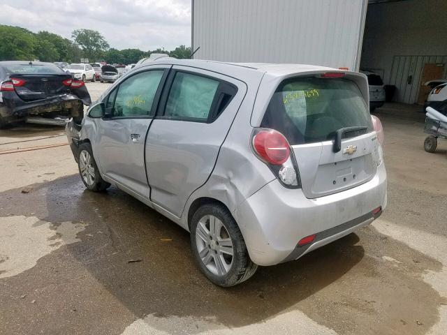 KL8CA6S94DC519476 - 2013 CHEVROLET SPARK LS SILVER photo 3