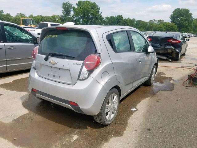 KL8CA6S94DC519476 - 2013 CHEVROLET SPARK LS SILVER photo 4