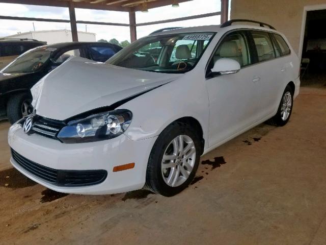 3VWPL7AJ0DM680214 - 2013 VOLKSWAGEN JETTA TDI WHITE photo 2