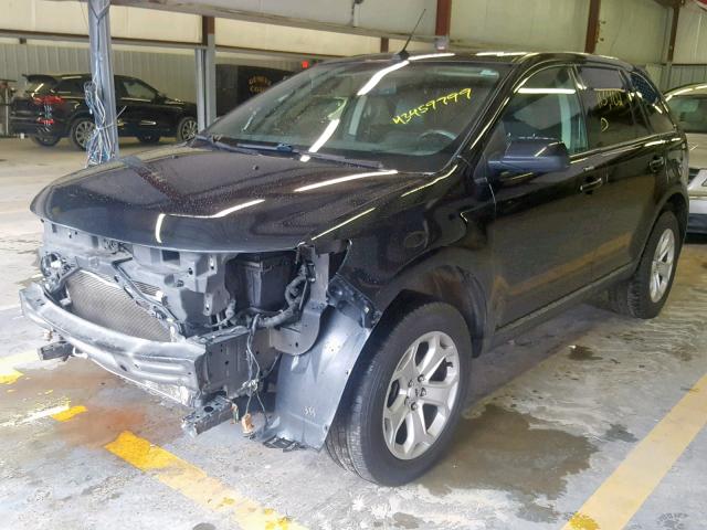 2FMDK4JC9DBA85884 - 2013 FORD EDGE SEL BLACK photo 2