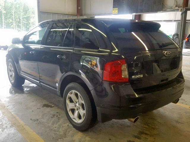 2FMDK4JC9DBA85884 - 2013 FORD EDGE SEL BLACK photo 3