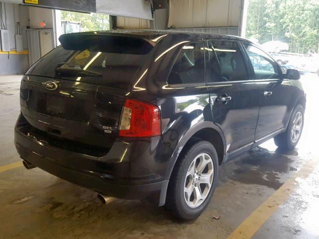 2FMDK4JC9DBA85884 - 2013 FORD EDGE SEL BLACK photo 4