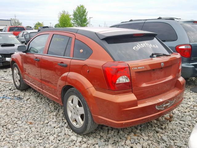 1B3HB28B18D770003 - 2008 DODGE CALIBER ORANGE photo 3