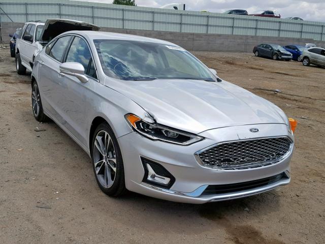 3FA6P0D90KR222447 - 2019 FORD FUSION TIT SILVER photo 1