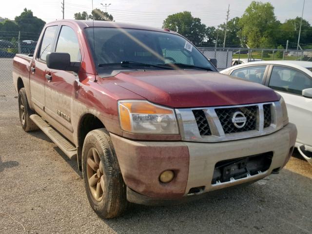 1N6AA0EC8DN300220 - 2013 NISSAN TITAN S MAROON photo 1