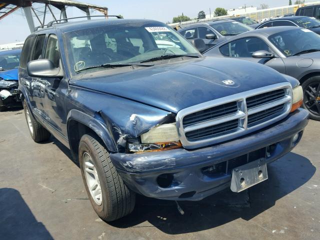 1D8HR48N93F531376 - 2003 DODGE DURANGO SL BLUE photo 1