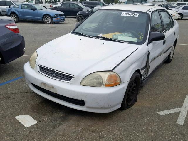 2HGEJ6628VH511782 - 1997 HONDA CIVIC DX WHITE photo 2