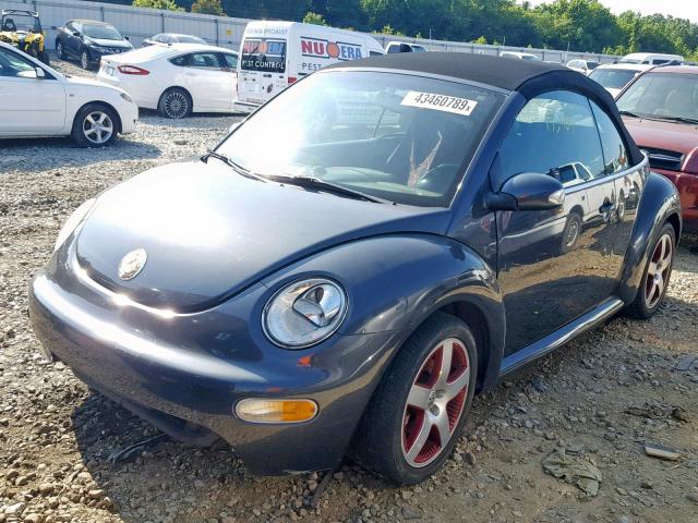 3VWCM31Y85M356138 - 2005 VOLKSWAGEN NEW BEETLE GRAY photo 2