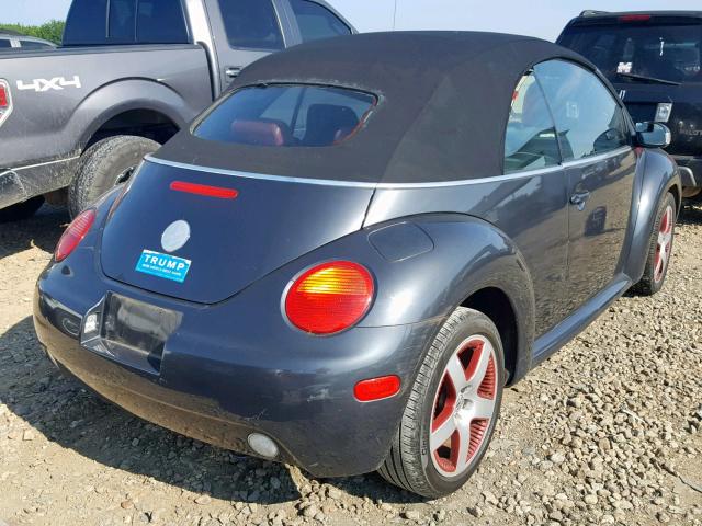 3VWCM31Y85M356138 - 2005 VOLKSWAGEN NEW BEETLE GRAY photo 4