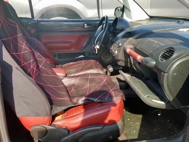 3VWCM31Y85M356138 - 2005 VOLKSWAGEN NEW BEETLE GRAY photo 5