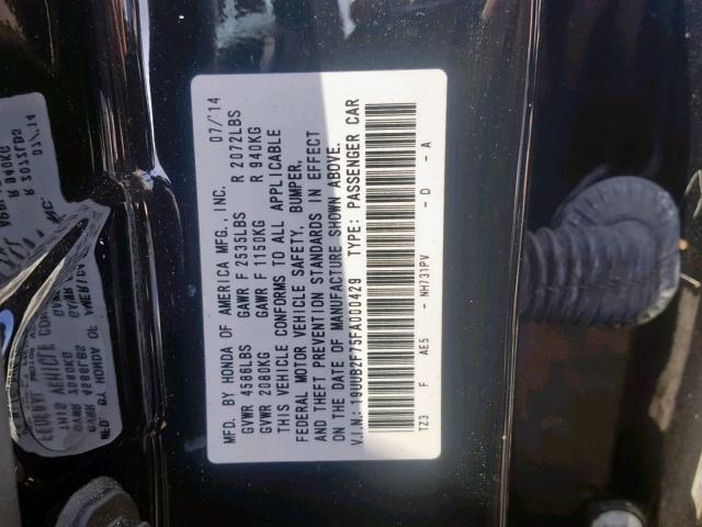 19UUB2F75FA000429 - 2015 ACURA TLX ADVANC Qara foto 10