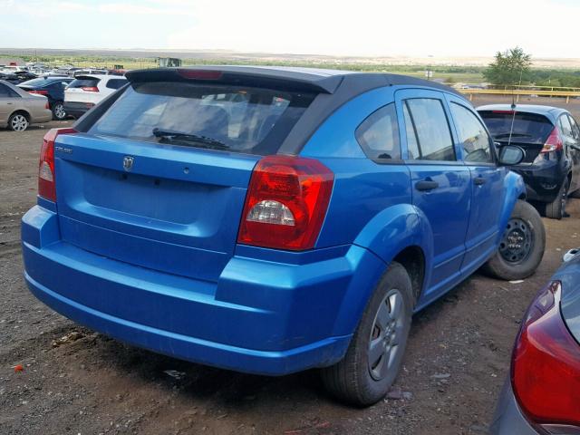 1B3HB28B48D650972 - 2008 DODGE CALIBER BLUE photo 4