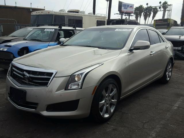 1G6AB5RA0E0103632 - 2014 CADILLAC ATS LUXURY GOLD photo 2