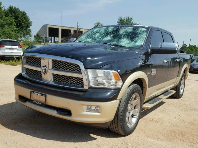 1C6RD7PT0CS248267 - 2012 DODGE RAM 1500 L BLACK photo 2