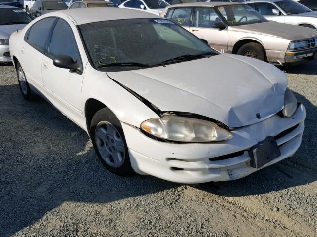 2B3HD46R82H108256 - 2002 DODGE INTREPID S WHITE photo 1