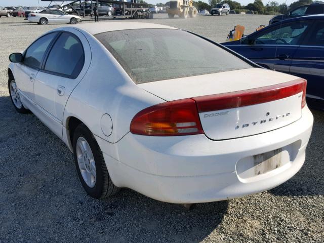 2B3HD46R82H108256 - 2002 DODGE INTREPID S WHITE photo 3