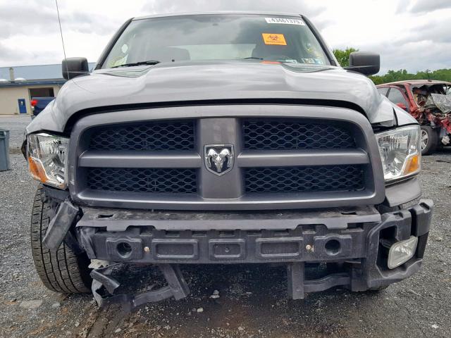 1C6RD7KT6CS171329 - 2012 DODGE RAM 1500 S CHARCOAL photo 9