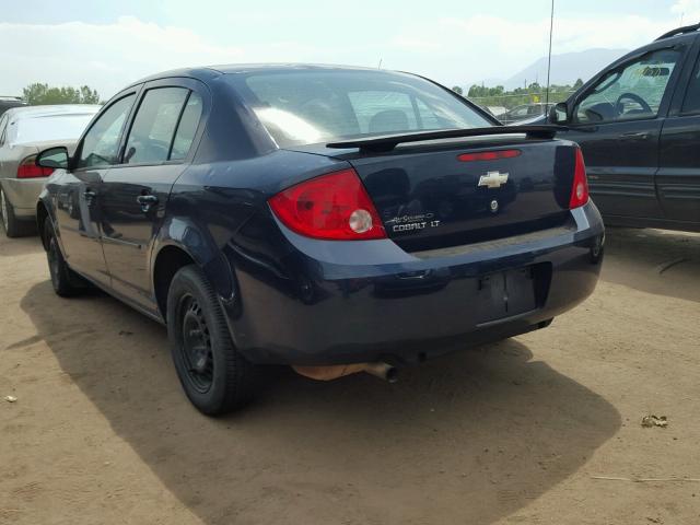 1G1AL55F287285320 - 2008 CHEVROLET COBALT LT BLUE photo 3