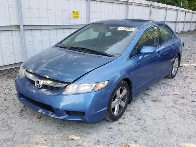 2HGFA1F65AH538734 - 2010 HONDA CIVIC LX-S ლურჯი ფოტო 2