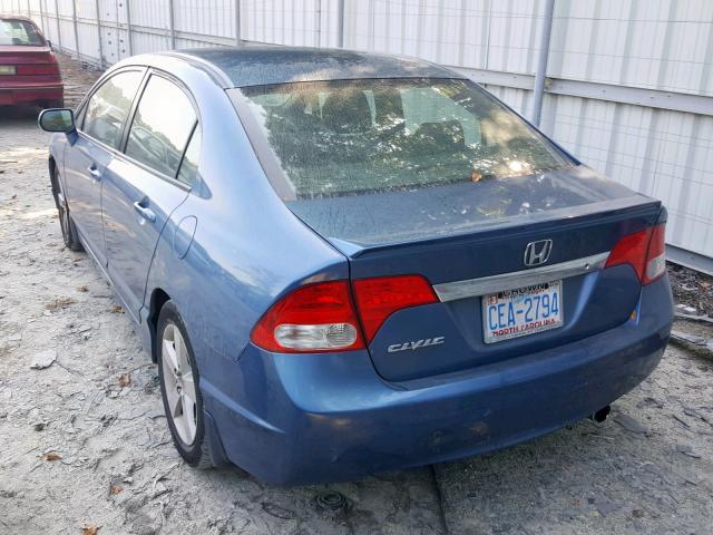 2HGFA1F65AH538734 - 2010 HONDA CIVIC LX-S ლურჯი ფოტო 3