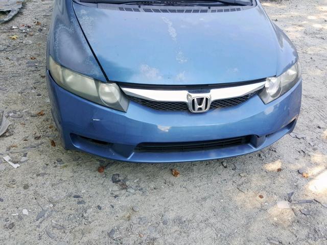 2HGFA1F65AH538734 - 2010 HONDA CIVIC LX-S ლურჯი ფოტო 9