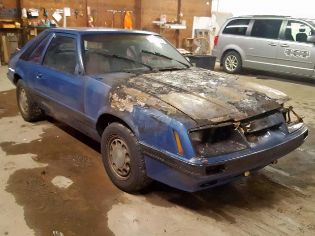 1FABP28M4FF197225 - 1985 FORD MUSTANG LX BLUE photo 1