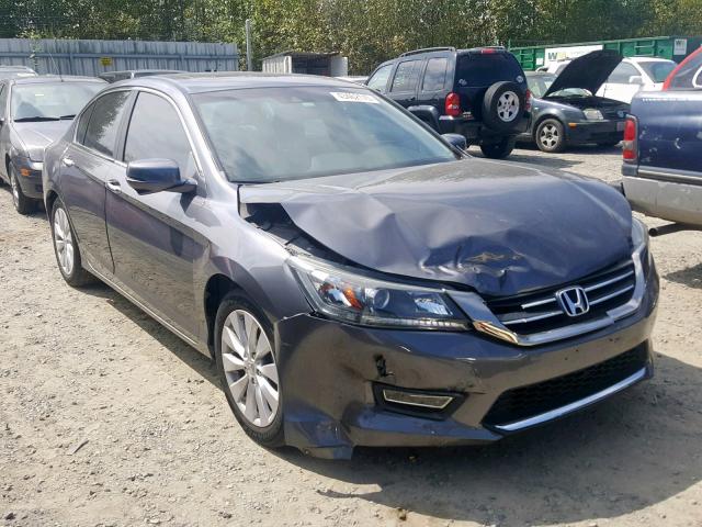 1HGCR2F85DA074513 - 2013 HONDA ACCORD EXL GRAY photo 1