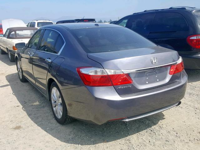 1HGCR2F85DA074513 - 2013 HONDA ACCORD EXL GRAY photo 3