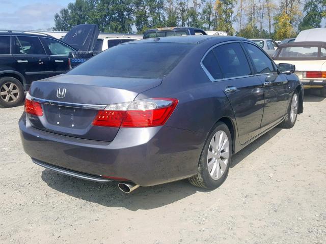 1HGCR2F85DA074513 - 2013 HONDA ACCORD EXL GRAY photo 4