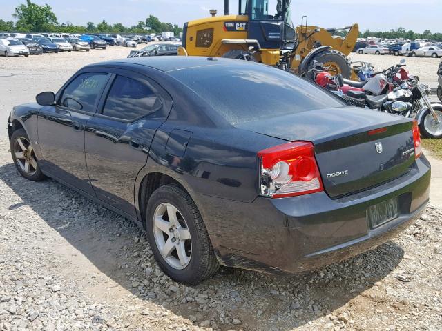 2B3KA33V59H507081 - 2009 DODGE CHARGER SX BLACK photo 3