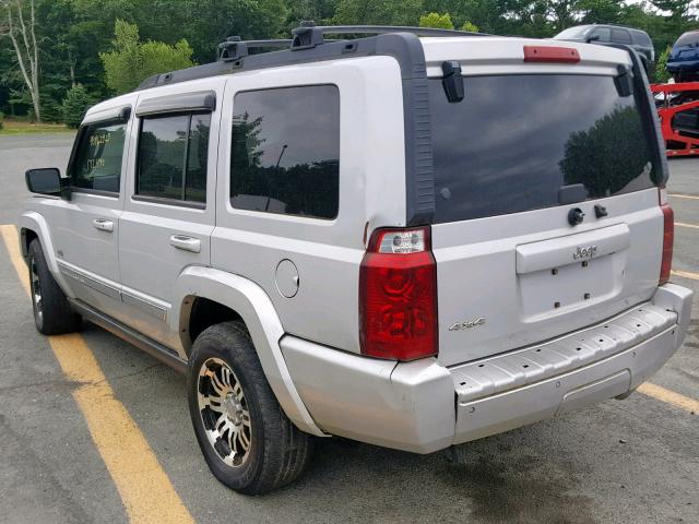 1J8HG48K06C332256 - 2006 JEEP COMMANDER SILVER photo 3
