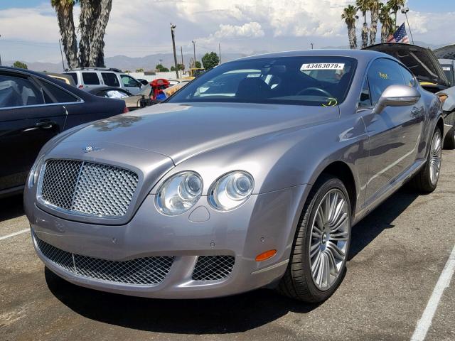 SCBCP7ZA4AC066552 - 2010 BENTLEY CONTINENTA SILVER photo 2