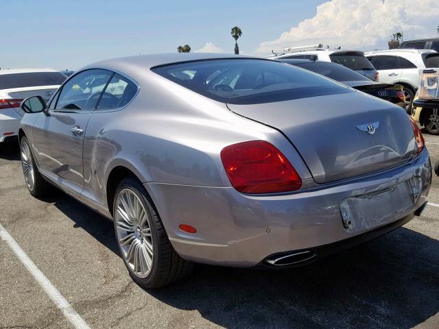 SCBCP7ZA4AC066552 - 2010 BENTLEY CONTINENTA SILVER photo 3