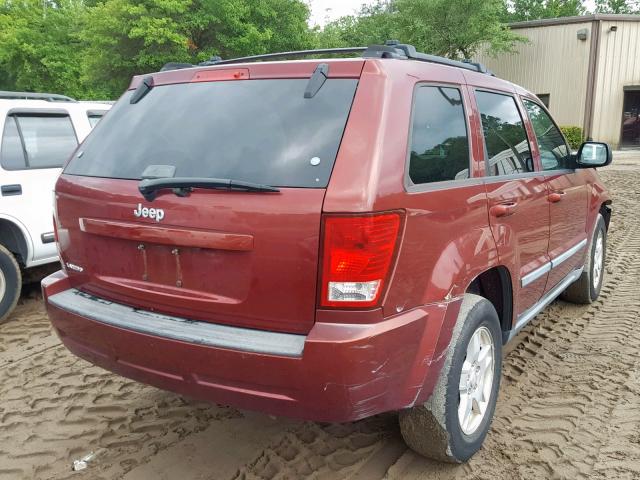 1J8GS48KX7C526594 - 2007 JEEP GRAND CHER RED photo 4