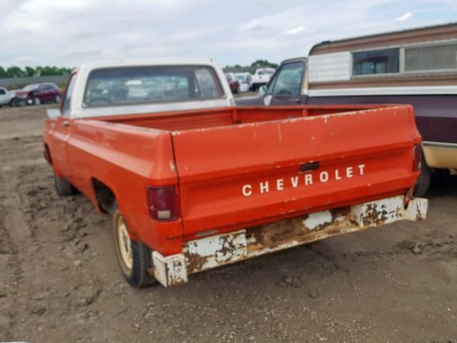 CCY143J177229 - 1973 CHEVROLET PICK UP ORANGE photo 3