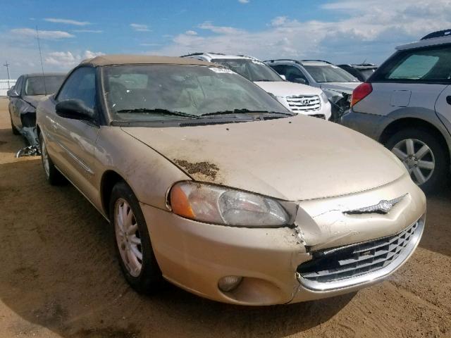 1C3EL55U01N598878 - 2001 CHRYSLER SEBRING LX GOLD photo 1