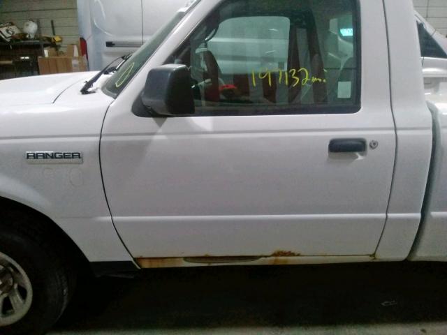 1FTYR10D46PA69890 - 2006 FORD RANGER WHITE photo 9