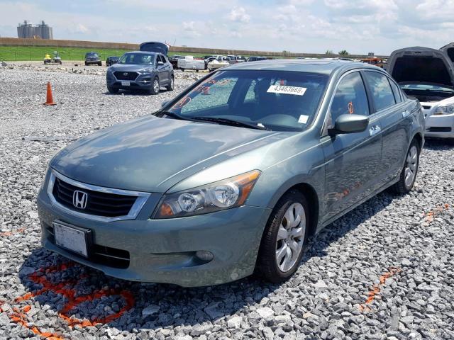 1HGCP368X8A054937 - 2008 HONDA ACCORD EXL GREEN photo 2