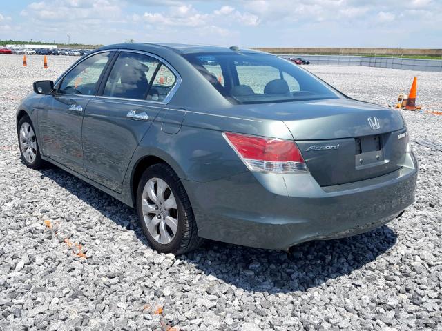 1HGCP368X8A054937 - 2008 HONDA ACCORD EXL GREEN photo 3