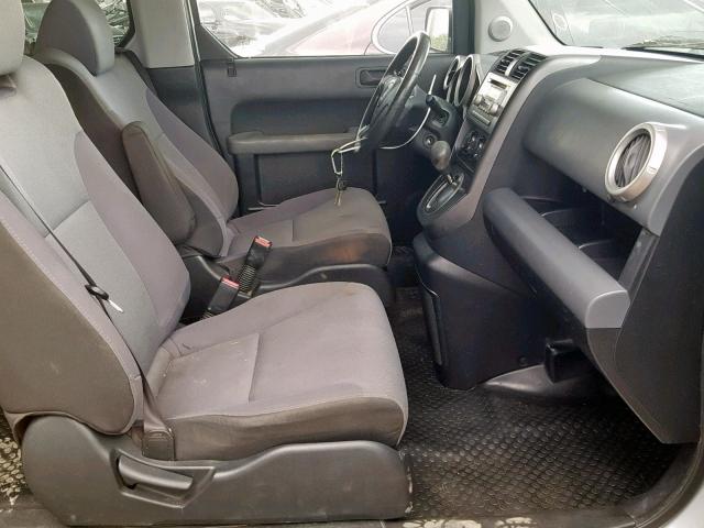 5J6YH18797L014078 - 2007 HONDA ELEMENT EX SILVER photo 5