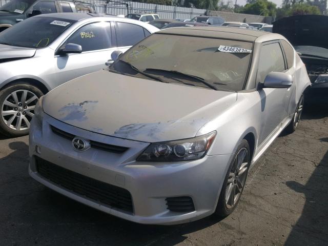 JTKJF5C75D3057607 - 2013 TOYOTA SCION TC ნაცრისფერი ფოტო 2