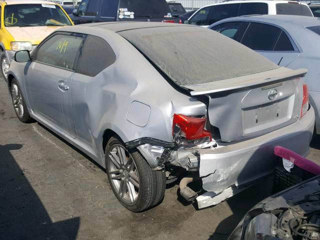 JTKJF5C75D3057607 - 2013 TOYOTA SCION TC ნაცრისფერი ფოტო 3