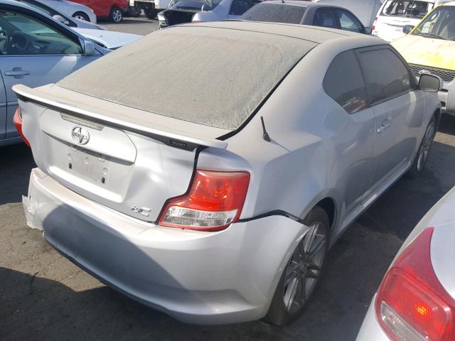 JTKJF5C75D3057607 - 2013 TOYOTA SCION TC ნაცრისფერი ფოტო 4