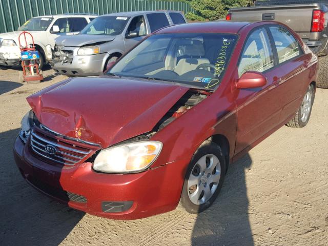 KNAFE122275429537 - 2007 KIA SPECTRA EX RED photo 2